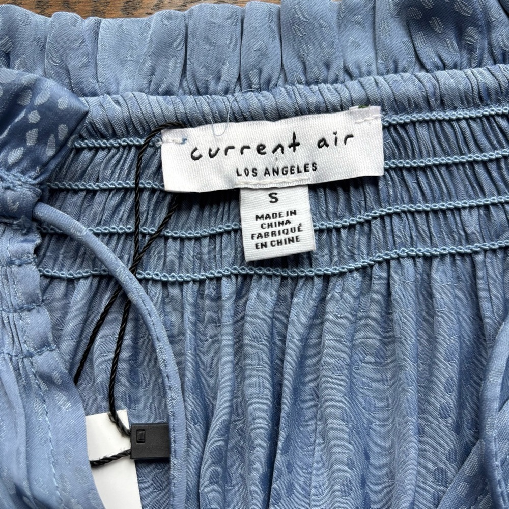 Current Air Dusty Blue Textured Blousr and Tiered Skirt Set | NWT | Small/XS - Picture 2 of 11